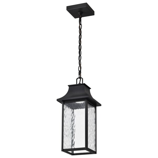 Nuvo Austen Collection Outdoor Hanging Fixture LED SMART Starfish RGBTW, Matte Black Clear Water Glass 62/5996 - main